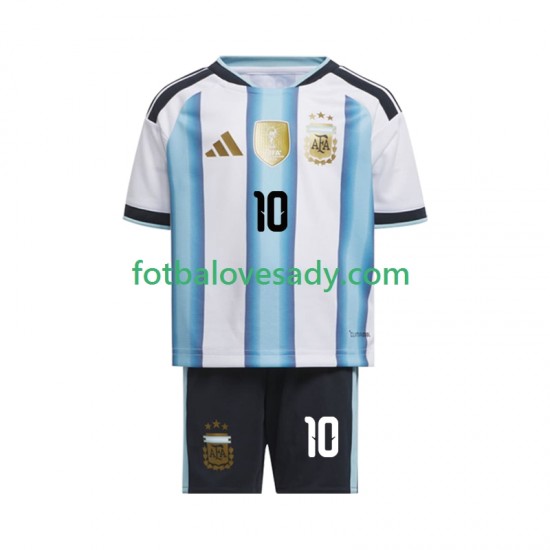 Argentina Lionel Messi 10 Děti Fotbalový dres Domácí Mistrovství světa 2026 Krátký rukáv