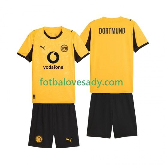 Borussia Dortmund Cup Děti Fotbalový dres Domácí 2025-2026 Krátký rukáv