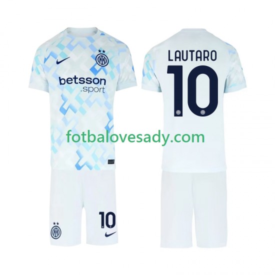 Inter Milán Lautaro Martinez 10 Děti Fotbalový dres Venkovní 2025-2026 Krátký rukáv