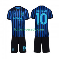 Inter Milán Lautaro Martinez 10 Děti Fotbalový dres Domácí 2025-2026 Krátký rukáv