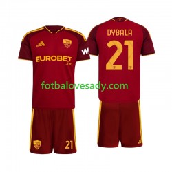 AS Řím Paulo Dybala 21 Děti Fotbalový dres Domácí 2026-2027 Krátký rukáv