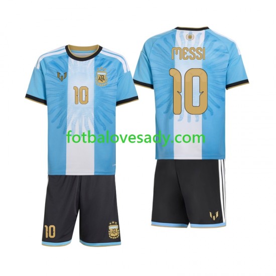 Argentina Lionel Messi 10 Special Děti Fotbalový dres Domácí 2026-2027 Krátký rukáv