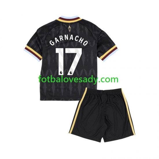 Aston Villa Alejandro Garnacho 17 Děti Fotbalový dres Venkovní 2026-2027 Krátký rukáv