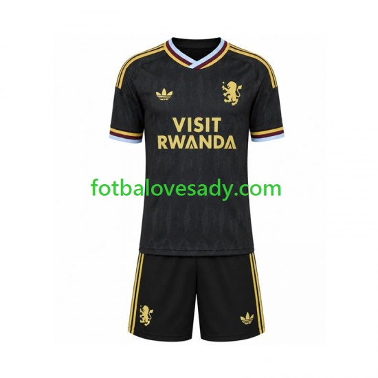 Aston Villa Děti Fotbalový dres Venkovní 2026-2027 Krátký rukáv