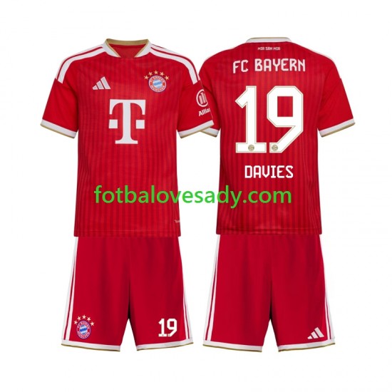 FC Bayern Mnichov Alphonso Davies 19 Děti Fotbalový dres Domácí 2026-2027 Krátký rukáv