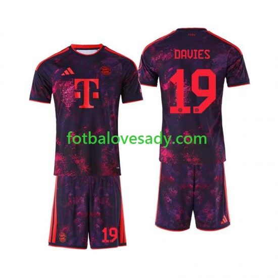 FC Bayern Mnichov Alphonso Davies 19 Děti Fotbalový dres Třetí 2026-2027 Krátký rukáv