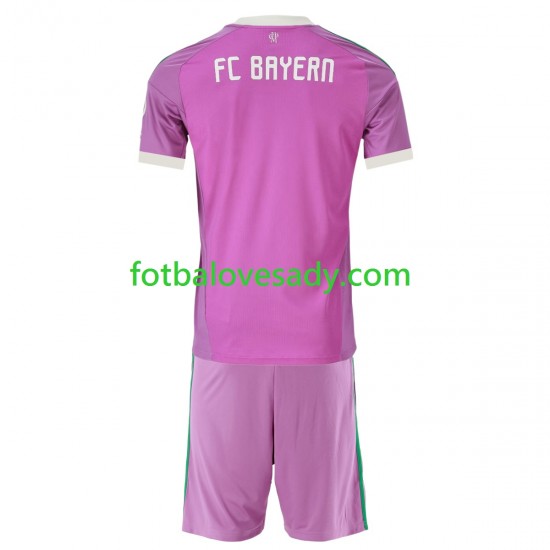 FC Bayern Mnichov Brankář Děti Fotbalový dres Třetí 2026-2027 Krátký rukáv