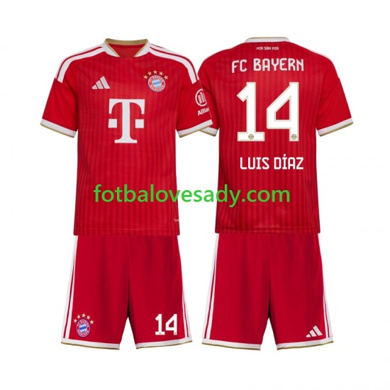 FC Bayern Mnichov Luis Diaz 14 Děti Fotbalový dres Domácí 2026-2027 Krátký rukáv