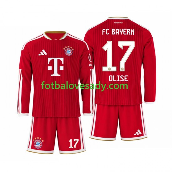 FC Bayern Mnichov Michael Olise 17 Děti Fotbalový dres Domácí 2026-2027 Dlouhý rukáv