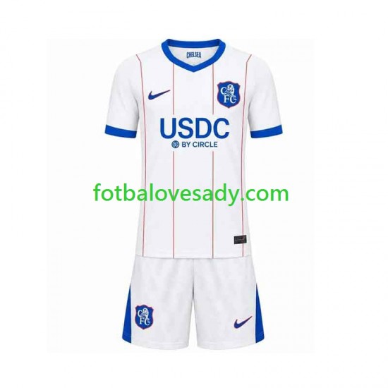 Chelsea Děti Fotbalový dres Třetí 2026-2027 Krátký rukáv