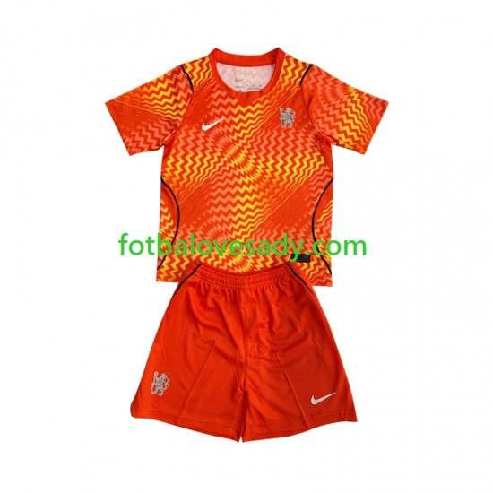 Chelsea Brankář Děti Fotbalový dres Venkovní 2026-2027 Krátký rukáv