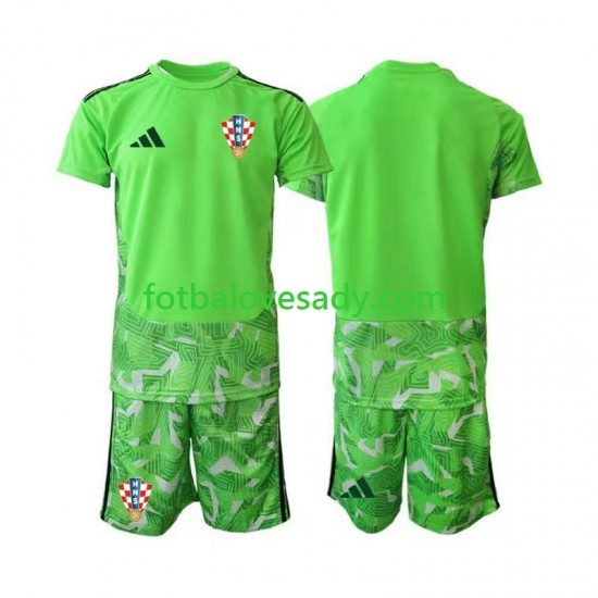 Chorvatsko Brankář Děti Fotbalový dres Domácí 2026-2027 Krátký rukáv