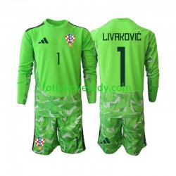 Chorvatsko Brankář Dominik Livakovic 25 Děti Fotbalový dres Domácí 2026-2027 Dlouhý rukáv