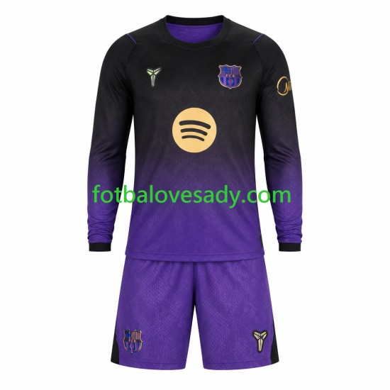 FC Barcelona Děti Fotbalový dres Venkovní 2026-2027 Dlouhý rukáv