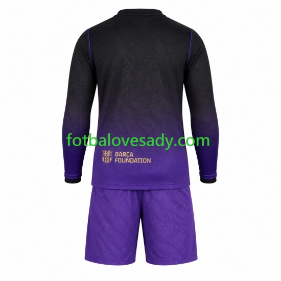 FC Barcelona Děti Fotbalový dres Venkovní 2026-2027 Dlouhý rukáv