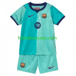 FC Barcelona Děti Fotbalový dres Třetí 2026-2027 Krátký rukáv