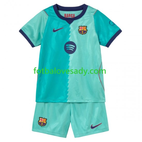 FC Barcelona Děti Fotbalový dres Třetí 2026-2027 Krátký rukáv