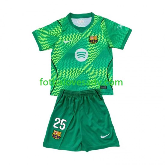 FC Barcelona Brankář Dominik Livakovic 25 Děti Fotbalový dres Domácí 2026-2027 Krátký rukáv