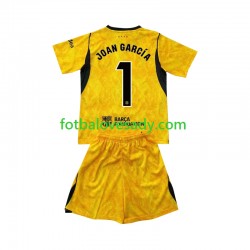 FC Barcelona Brankář Joan Garcia 1 Děti Fotbalový dres Čtvrtý 2026-2027 Krátký rukáv
