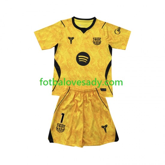 FC Barcelona Brankář Joan Garcia 1 Děti Fotbalový dres Čtvrtý 2026-2027 Krátký rukáv