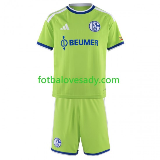 Schalke 04 FC Děti Fotbalový dres Třetí 2026-2027 Krátký rukáv