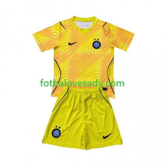 Inter Milán Brankář Děti Fotbalový dres Domácí 2026-2027 Krátký rukáv