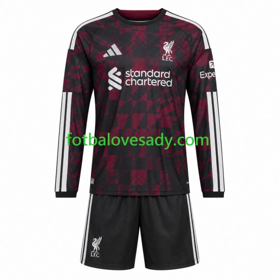 Liverpool Děti Fotbalový dres Třetí 2026-2027 Dlouhý rukáv