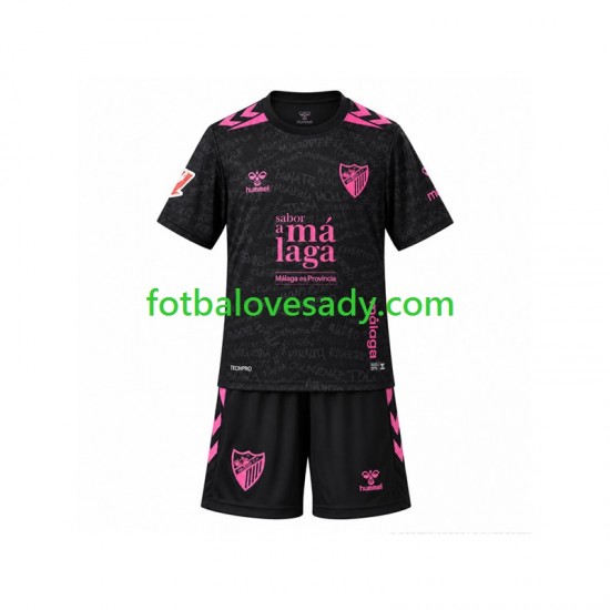 Málaga CF Děti Fotbalový dres Třetí 2026-2027 Krátký rukáv