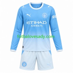 Manchester City Děti Fotbalový dres Domácí 2026-2027 Dlouhý rukáv