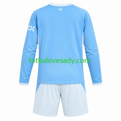 Manchester City Děti Fotbalový dres Domácí 2026-2027 Dlouhý rukáv