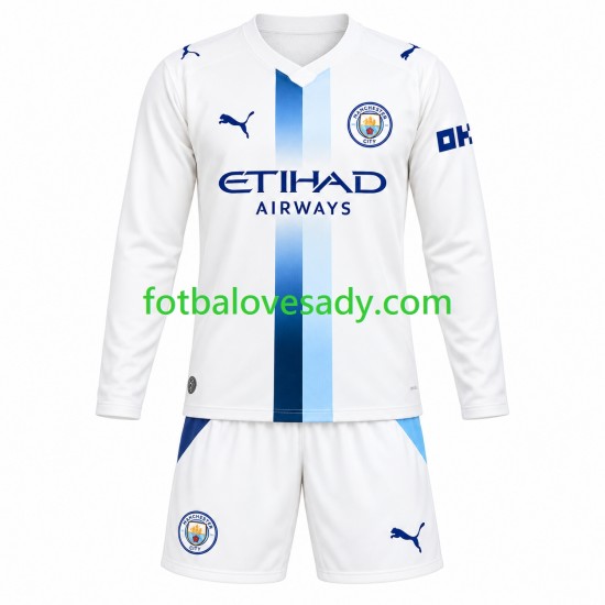 Manchester City Děti Fotbalový dres Třetí 2026-2027 Dlouhý rukáv