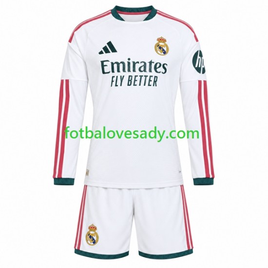 Real Madrid Děti Fotbalový dres Domácí 2026-2027 Dlouhý rukáv