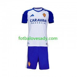Real Zaragoza Děti Fotbalový dres Domácí 2026-2027 Krátký rukáv