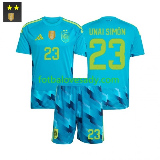 Španělsko Brankář Unai Simon 23 Děti Fotbalový dres Domácí 2026-2027 Krátký rukáv