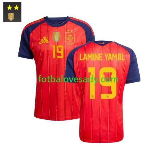 Španělsko Lamine Yamal 19 Muži Fotbalový dres Domácí 2026-2027 Krátký rukáv