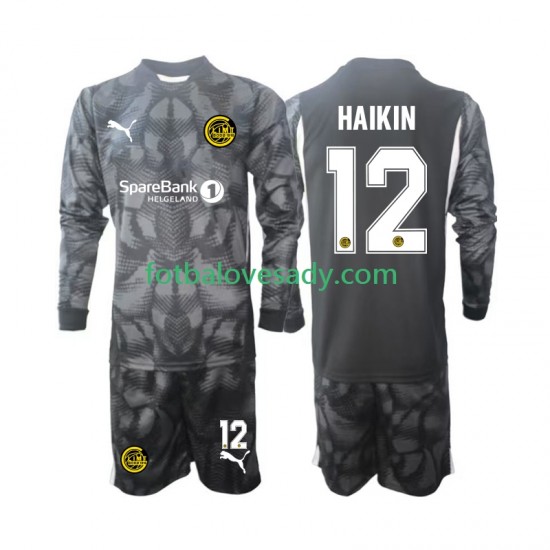 FK Bodø/Glimt  Brankář Nikita Haikin 12 2025 Děti Fotbalový dres Domácí Dlouhý rukáv
