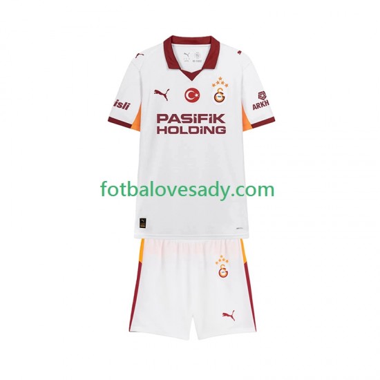Galatasaray Děti Fotbalový dres Venkovní 2025-2026 Krátký rukáv