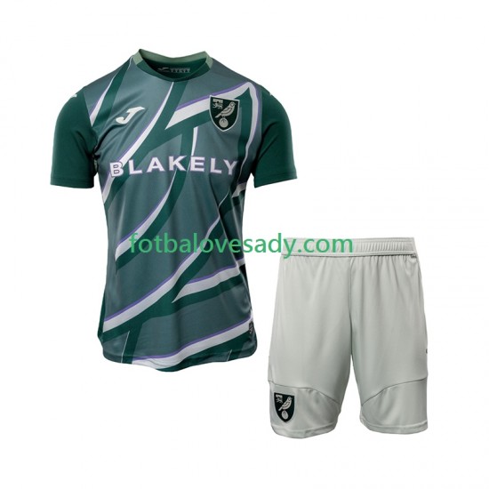 Norwich City Děti Fotbalový dres Venkovní 2025-2026 Krátký rukáv