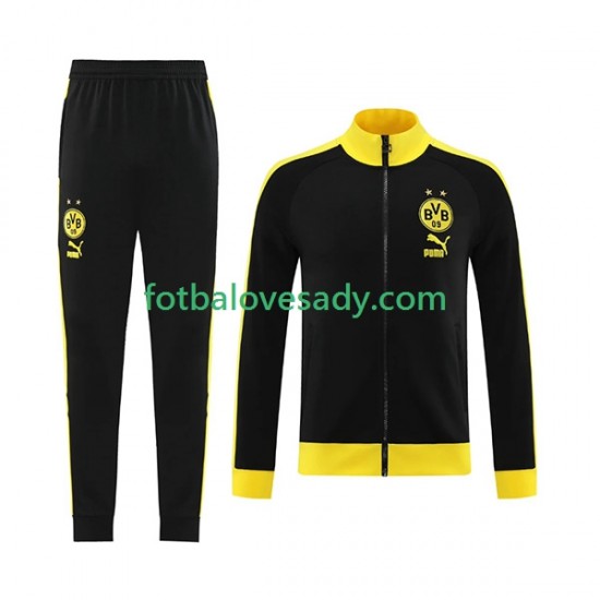 Borussia Dortmund Černá Tréninková Tepláková Souprava 2023-2024