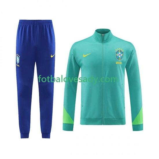 Brazílie Zelená Tréninková Tepláková Souprava 2023-2024