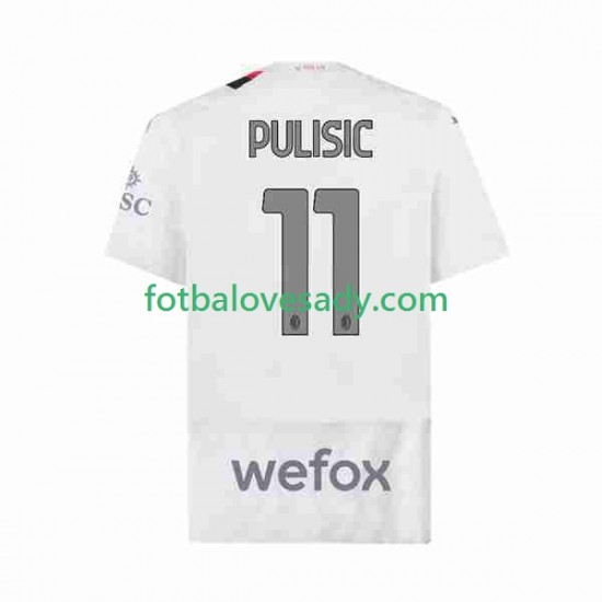 AC Milán Christian Pulisic 11 Muži Fotbalový dres Venkovní 2023-2024 Krátký rukáv