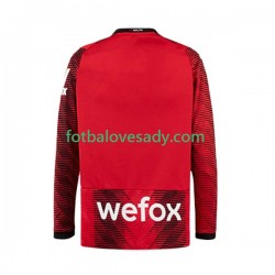 AC Milán Muži Fotbalový dres Domácí 2023-2024 Dlouhý rukáv