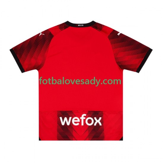 AC Milán Muži Fotbalový dres Domácí 2023-2024 Krátký rukáv