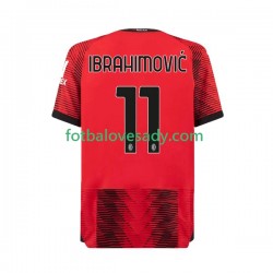 AC Milán Ibrahimovic 11 Muži Fotbalový dres Domácí 2023-2024 Krátký rukáv