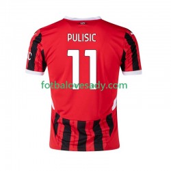 AC Milán Pulisic 11 Muži Fotbalový dres Domácí 2024-2025 Krátký rukáv