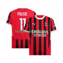 AC Milán UCL Font PULISIC 11 Muži Fotbalový dres Domácí 2024-2025 Krátký rukáv