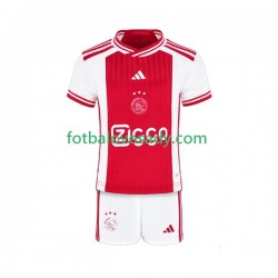 AFC Ajax Děti Fotbalový dres Domácí 2023-2024 Krátký rukáv