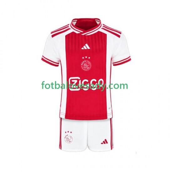 AFC Ajax Děti Fotbalový dres Domácí 2023-2024 Krátký rukáv