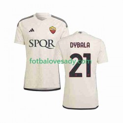AS Řím Paulo Dybala 21 Muži Fotbalový dres Venkovní 2023-2024 Krátký rukáv