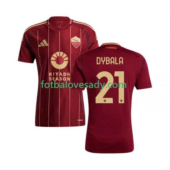 AS Řím Paulo Dybala 21 Muži Fotbalový dres Domácí 2024-2025 Krátký rukáv